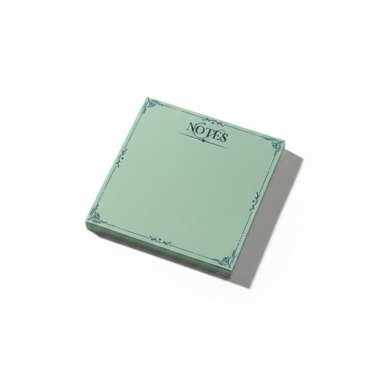 3x3 Green Fancy Notepads